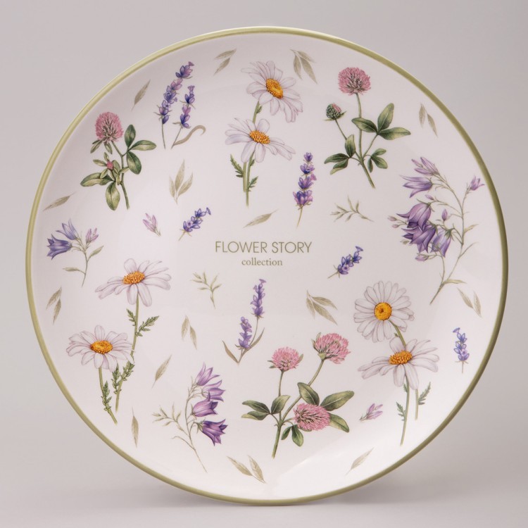 Тарелка обеденная agness "flower story" 26*3 см Agness (358-2171)