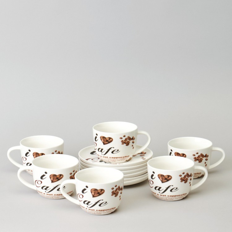 Чайный набор lefard "coffee mania" на 6 пер. 12 пр. 250 мл Lefard (165-569) Чайный набор lefard "coffee mania" на 6 пер. 12 пр. 250 мл Lefard (165-569)