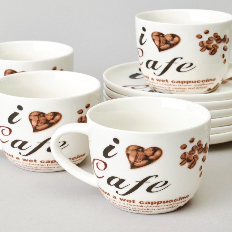 Чайный набор lefard "coffee mania" на 6 пер. 12 пр. 250 мл Lefard (165-569) Чайный набор lefard "coffee mania" на 6 пер. 12 пр. 250 мл Lefard (165-569)