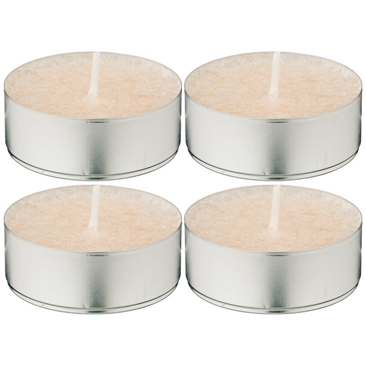 Набор ароматических стеариновых свечей из 4 шт. cotton диметр 6 см высота 2 см Adpal (348-667)