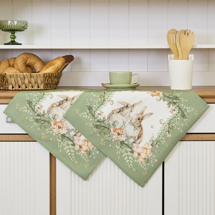 Набор салфеток из 2-х шт "sense" 40х40см, зеленый, 100% хлопок, твил, Lefard (850-753-8)