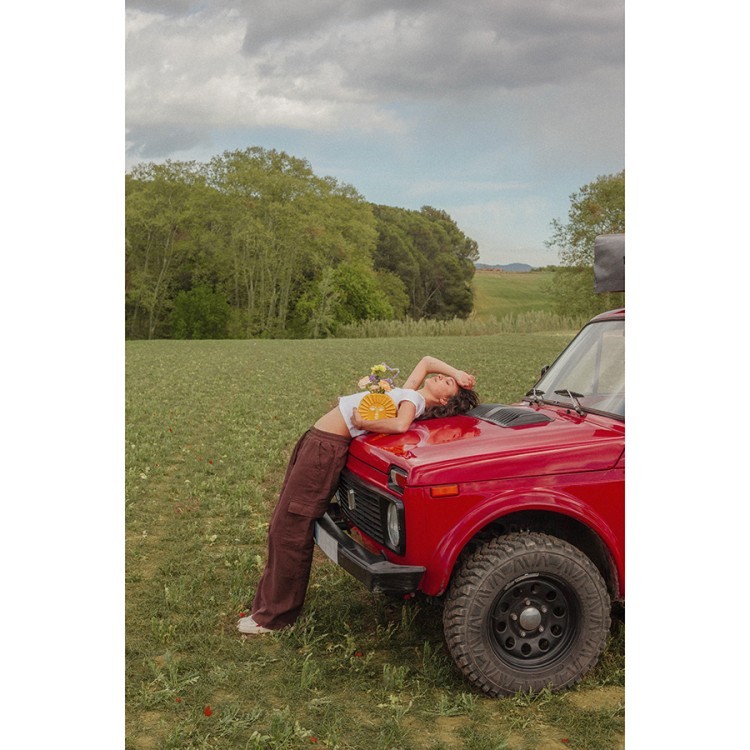 Ваза для цветов sun, 18 см, желтая (75724)