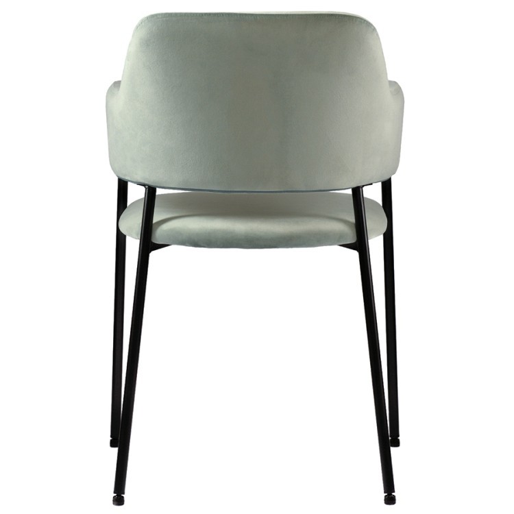 Набор из 2 стульев wendy, велюр, серо-зеленые (74231)