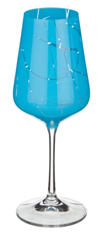 Набор бокалов для вина из 6 шт. "сандра микс" 450 мл..высота=24 см. Bohemia Crystal (674-457)