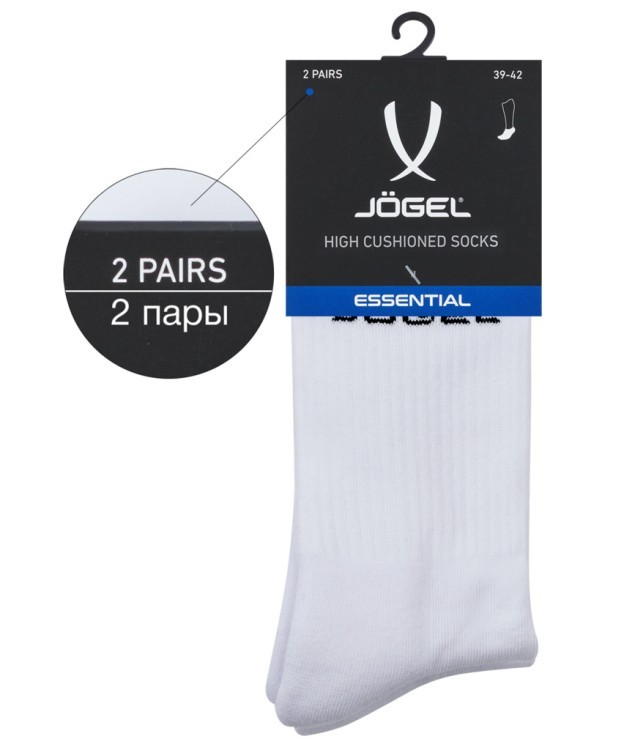 Носки высокие JÖGEL ESSENTIAL High Cushioned Socks, белый (2115685)