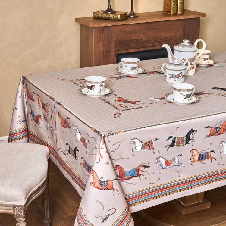 Скатерть "passage" 160х220см ,капучино,100% хлопок с пропиткой,твил Lefard (850-760-21)