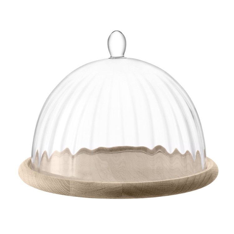 Блюдо со стеклянным куполом aurelia d25 см (59211)