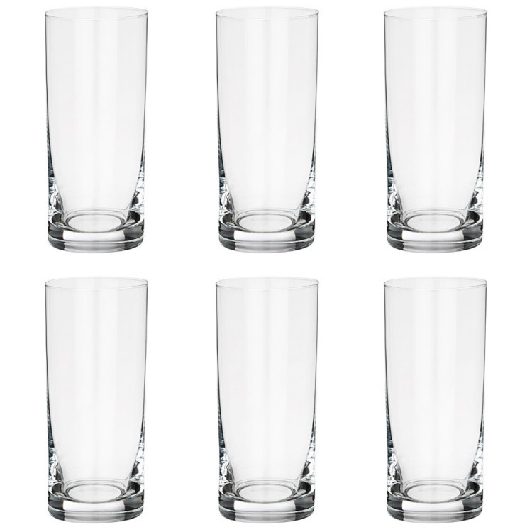 Набор стаканов для воды из 6 штук "трио" 300 мл Bohemia Crystal (674-897)