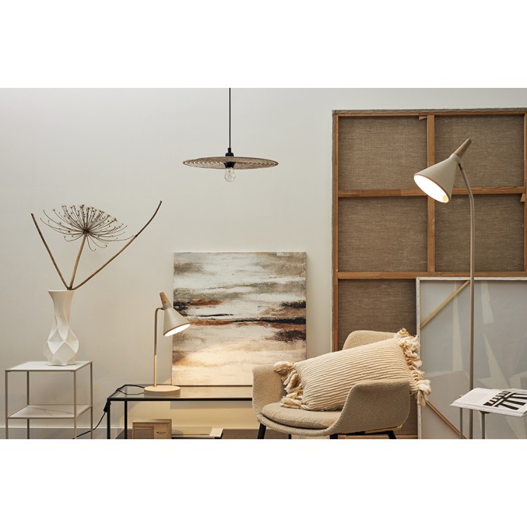 Светильник подвесной vinger, D42х8 см, бежевый (76209)