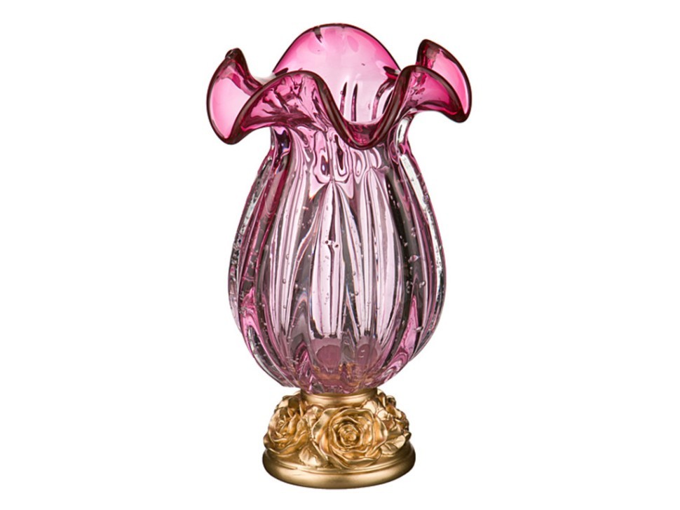 Продажа ваза в россии. Ваза 225х90. Ваза 14см 6403w/ (689405) 1/6. Красивые вазы. Ваза розовая стекло.
