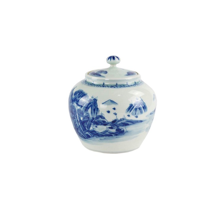 Ваза RZCC12-A, фарфор, blue/white, ROOMERS FURNITURE