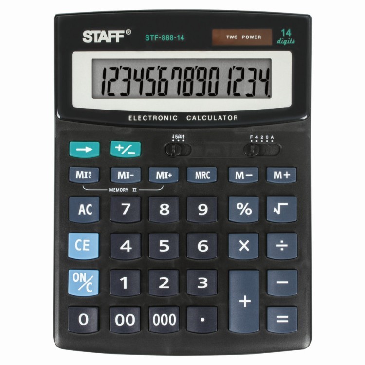 Калькулятор настольный Staff STF-888-14 14 разрядов 250182 (1) (64897)