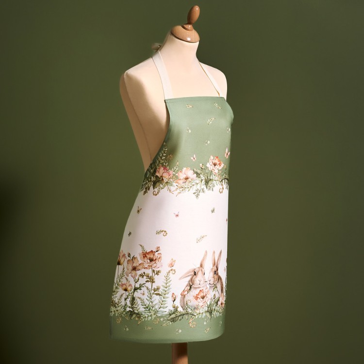 Фартук "sense"60х70см,зеленый 100% хлопок,твил,пропитка Lefard (850-753-7)