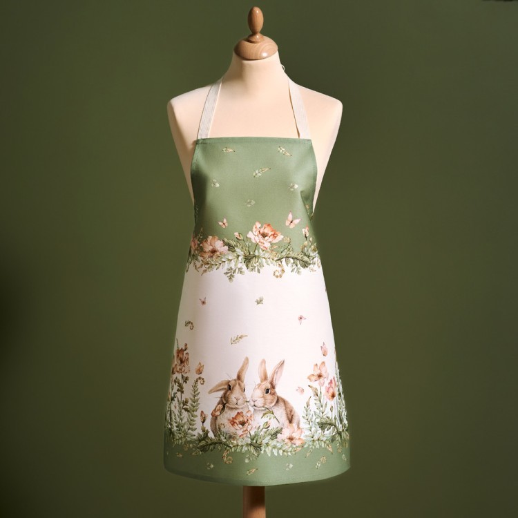 Фартук "sense"60х70см,зеленый 100% хлопок,твил,пропитка Lefard (850-753-7)