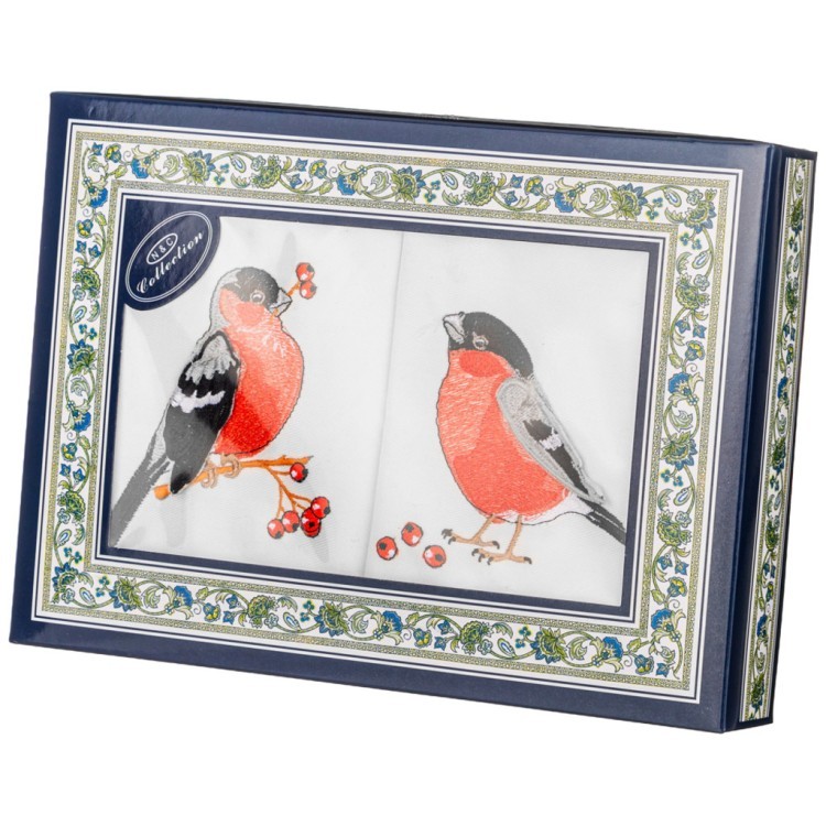 Комплект салфеток из 2шт 3-d "снигири" 40х40см,белый,100% хлопок , SANTALINO (850-121-28) Комплект салфеток из 2шт 3-d "снигири" 40х40см,белый,100% хлопок , SANTALINO (850-121-28)