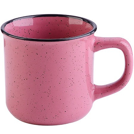 Кружка керамическая, 320мл, розовая (CL-7090D)