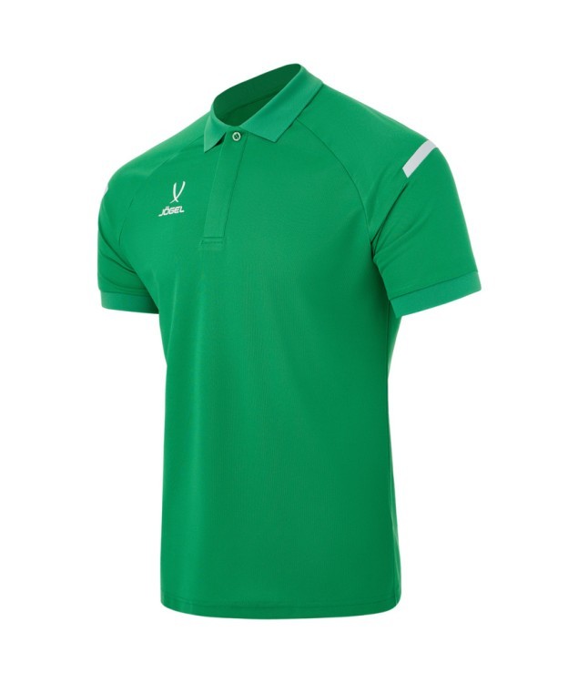 Поло JÖGEL CAMP 2 Poly Polo, зеленый/белый (2121599)