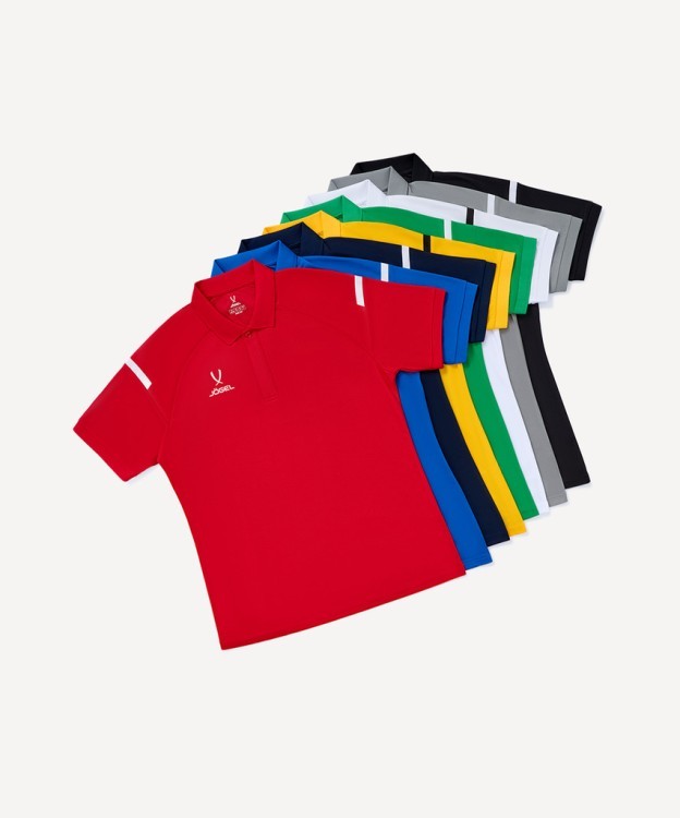 Поло JOGEL CAMP 2 Poly Polo, зеленый/белый (2121596)