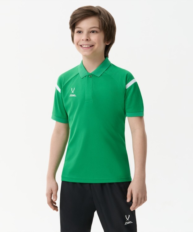 Поло JOGEL CAMP 2 Poly Polo, зеленый/белый (2121596)