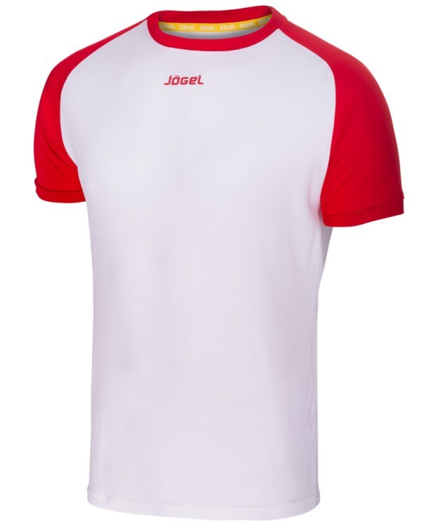 Футболка футбольная JFT-1011-012, белый/красный, детский (437535)