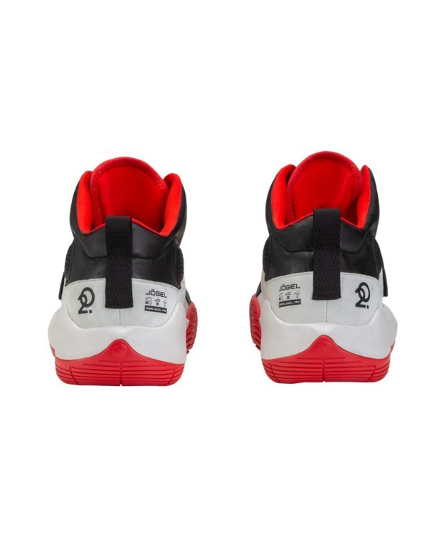 БЕЗ УПАКОВКИ Кроссовки баскетбольные JÖGEL Launch MID, White/black/red (2134125) БЕЗ УПАКОВКИ Кроссовки баскетбольные JÖGEL Launch MID, White/black/red (2134125)