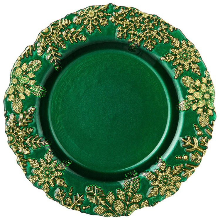 Тарелка "celebration green" 22 см мал.уп.=6шт. Bronco (336-169)