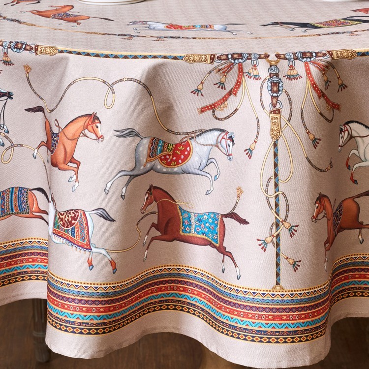 Скатерть круглая "passage"150 см  ,капучино, 100% хлопок ,твил Lefard (850-760-24) Скатерть круглая "passage"150 см  ,капучино, 100% хлопок ,твил Lefard (850-760-24)