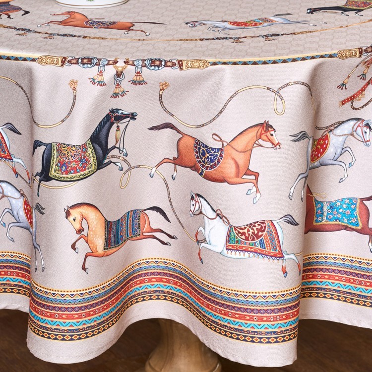 Скатерть круглая "passage"150 см  ,капучино, 100% хлопок ,твил Lefard (850-760-24) Скатерть круглая "passage"150 см  ,капучино, 100% хлопок ,твил Lefard (850-760-24)