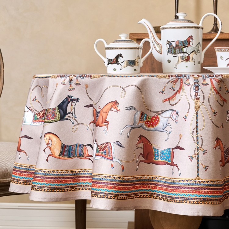 Скатерть круглая "passage"150 см  ,капучино, 100% хлопок ,твил Lefard (850-760-24) Скатерть круглая "passage"150 см  ,капучино, 100% хлопок ,твил Lefard (850-760-24)