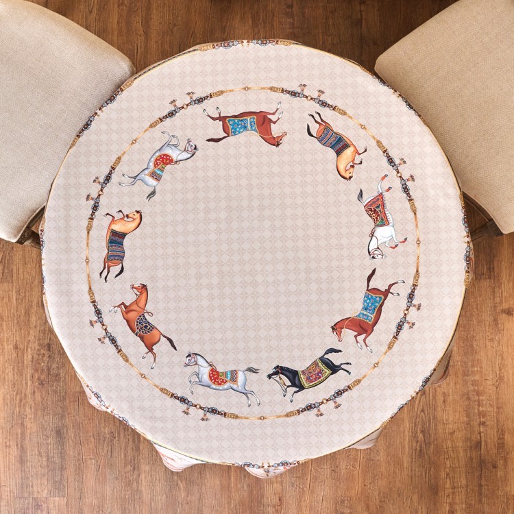 Скатерть круглая "passage"150 см  ,капучино, 100% хлопок ,твил Lefard (850-760-24) Скатерть круглая "passage"150 см  ,капучино, 100% хлопок ,твил Lefard (850-760-24)