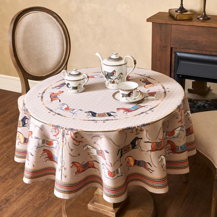 Скатерть круглая "passage"150 см  ,капучино, 100% хлопок ,твил Lefard (850-760-24) Скатерть круглая "passage"150 см  ,капучино, 100% хлопок ,твил Lefard (850-760-24)