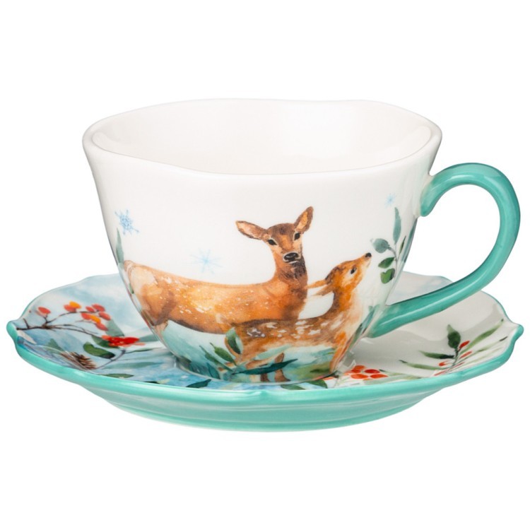 Чайная пара lefard "лесная сказка" олени 200 мл Lefard (409-201)