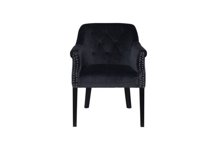 Кресло велюр темно-серый 59*60*81см (TT-00001206)