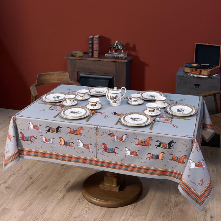 Скатерть "passage" 160х220см ,серый, 100% хлопок,твил c пропиткой Lefard (850-761-21)