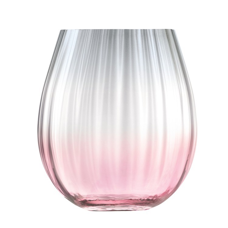 Набор низких стаканов dusk, 425 мл, розово-серый, 2 шт. (66221)
