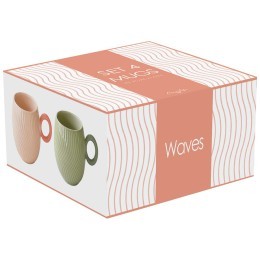 Набор кружек waves, 350 мл, 4 шт. (80340)