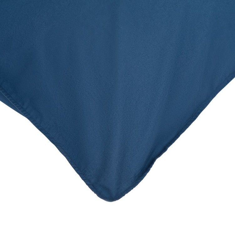 Набор из двух наволочек темно-синего цвета из органического стираного хлопка из коллекции essential, 70х70 см (69386)