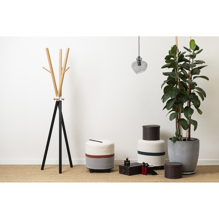 Пуф andrin, светло-бежевый/зеленый (74825)