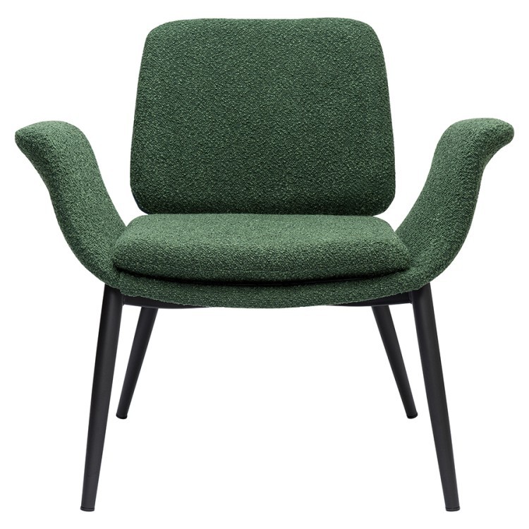 Лаунж-кресло hilde, букле, темно-зеленое (76873)