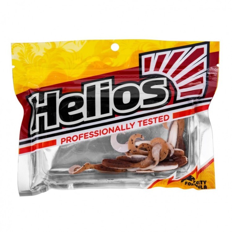 Твистер Helios Тiny Credo 1,55"/4 см, цвет Rusty & White 12 шт HS-8-005 (78238)