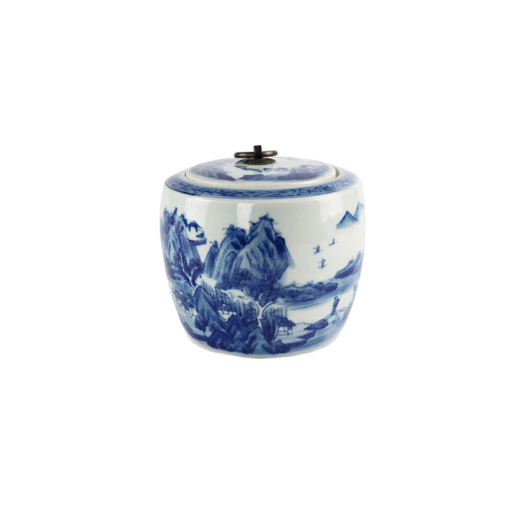 Ваза RZCC13, фарфор, blue/white, ROOMERS FURNITURE