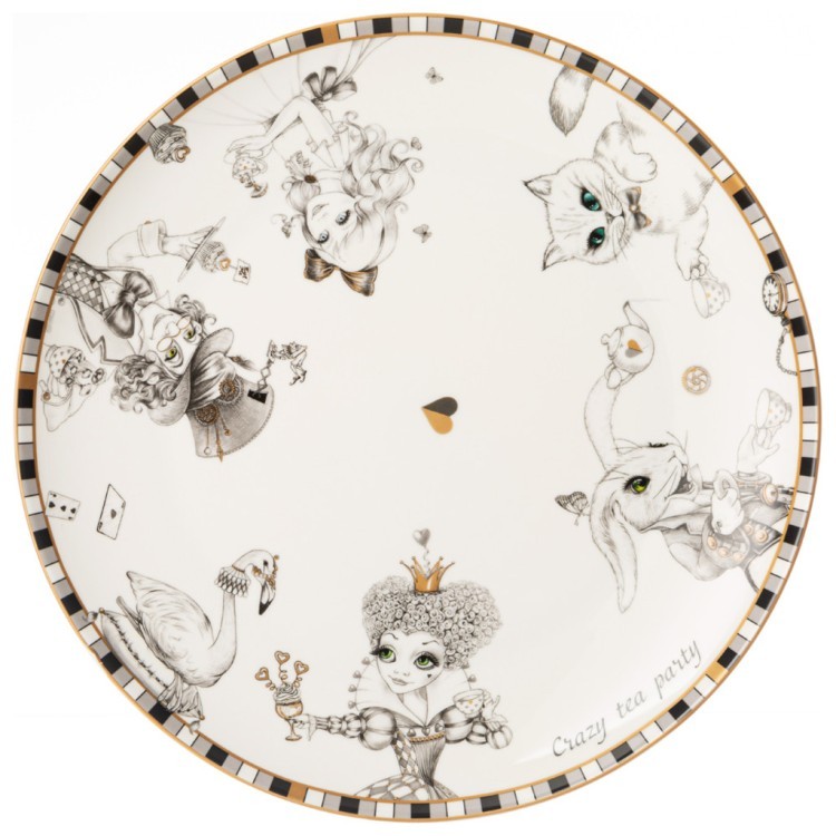 Тарелка обеденная lefard "wonderland" 25,5 см, разноцветный (590-530-11) 