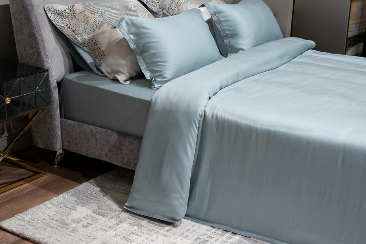 Простыня тенсель бирюзовая 270*280 (TT-00011353)