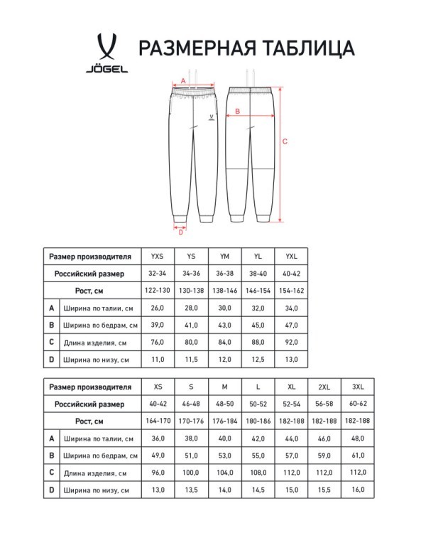Брюки JOGEL ESSENTIAL Athlete Pants, серый, детский (2118905)