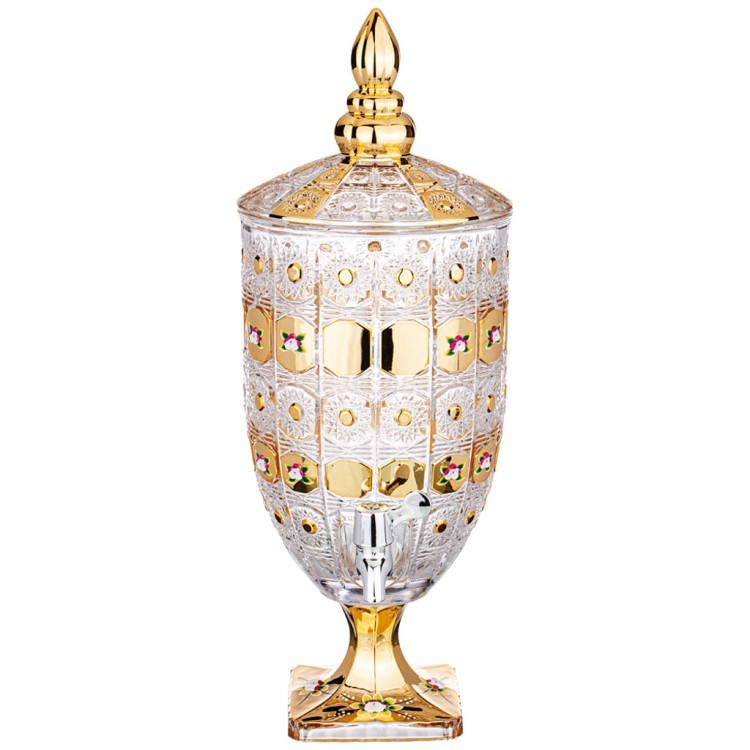 Диспенсер для напитков "лимонадница lefard gold glass" 4,8 л. 19*19 см. высота=52 см. Lefard (195-173)