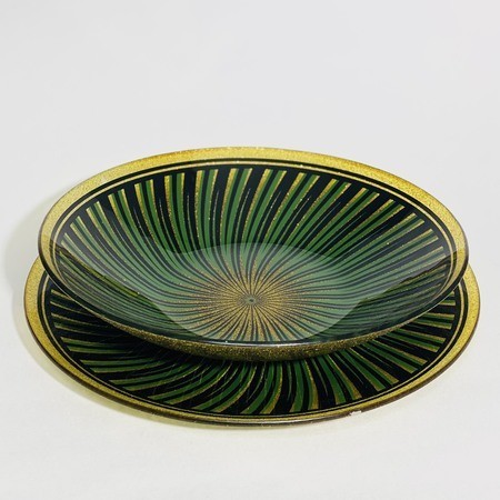 Набор из двух тарелок 2пр стекло (7072-123)