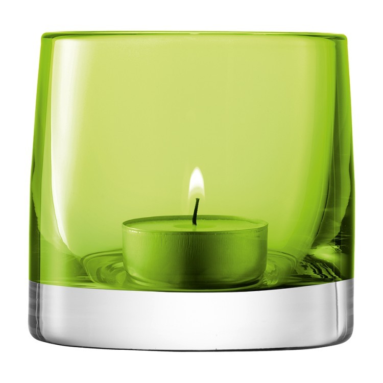 Подсвечник для чайной свечи light colour 8,5 см лайм (61420)