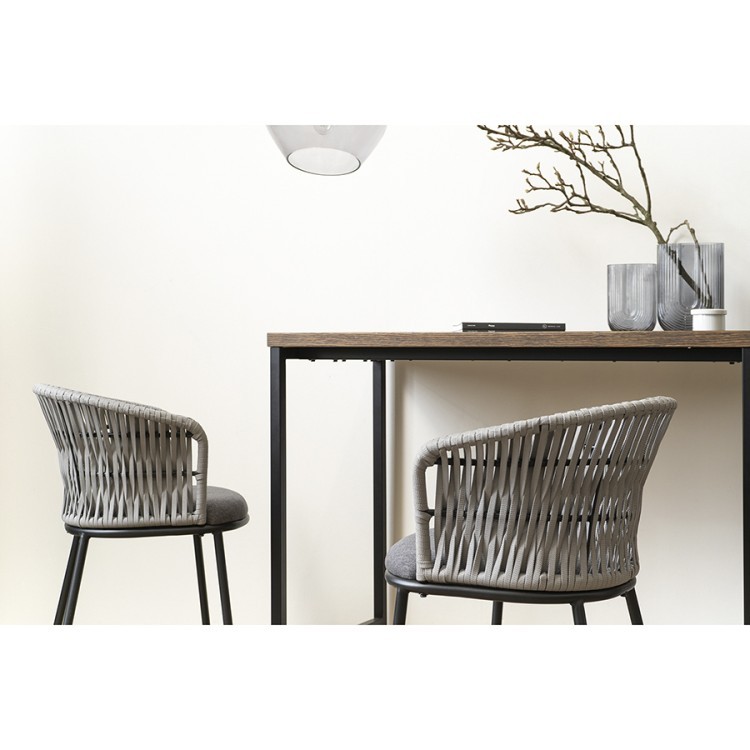 Стул полубарный haugen, темно-серый/светло-серый (75041)