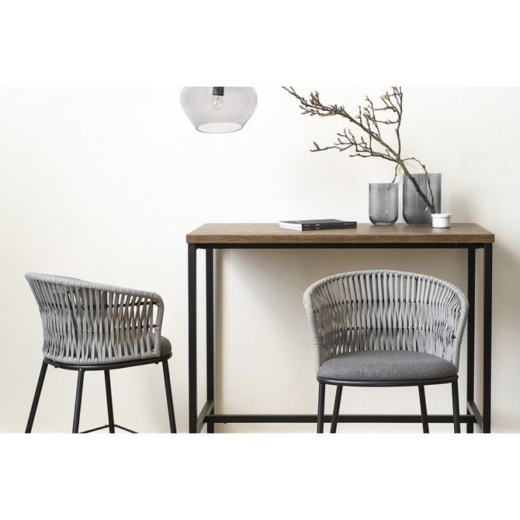 Стул полубарный haugen, темно-серый/светло-серый (75041)