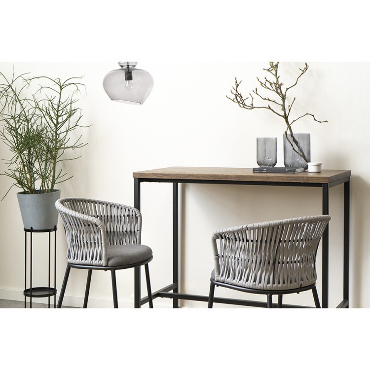 Стул полубарный haugen, темно-серый/светло-серый (75041)